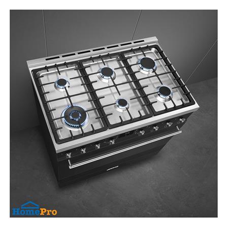 เตาปรุงอาหารแก๊ส SMEG C9GMMB2 สีดำ_5