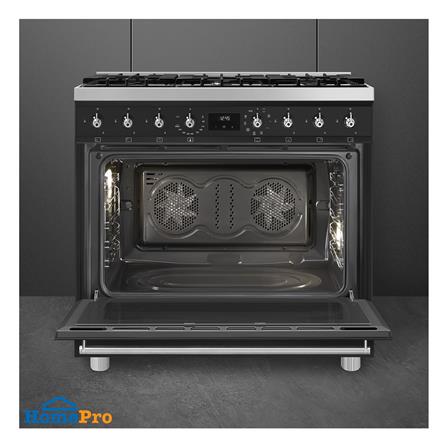 เตาปรุงอาหารแก๊ส SMEG C9GMMB2 สีดำ_6