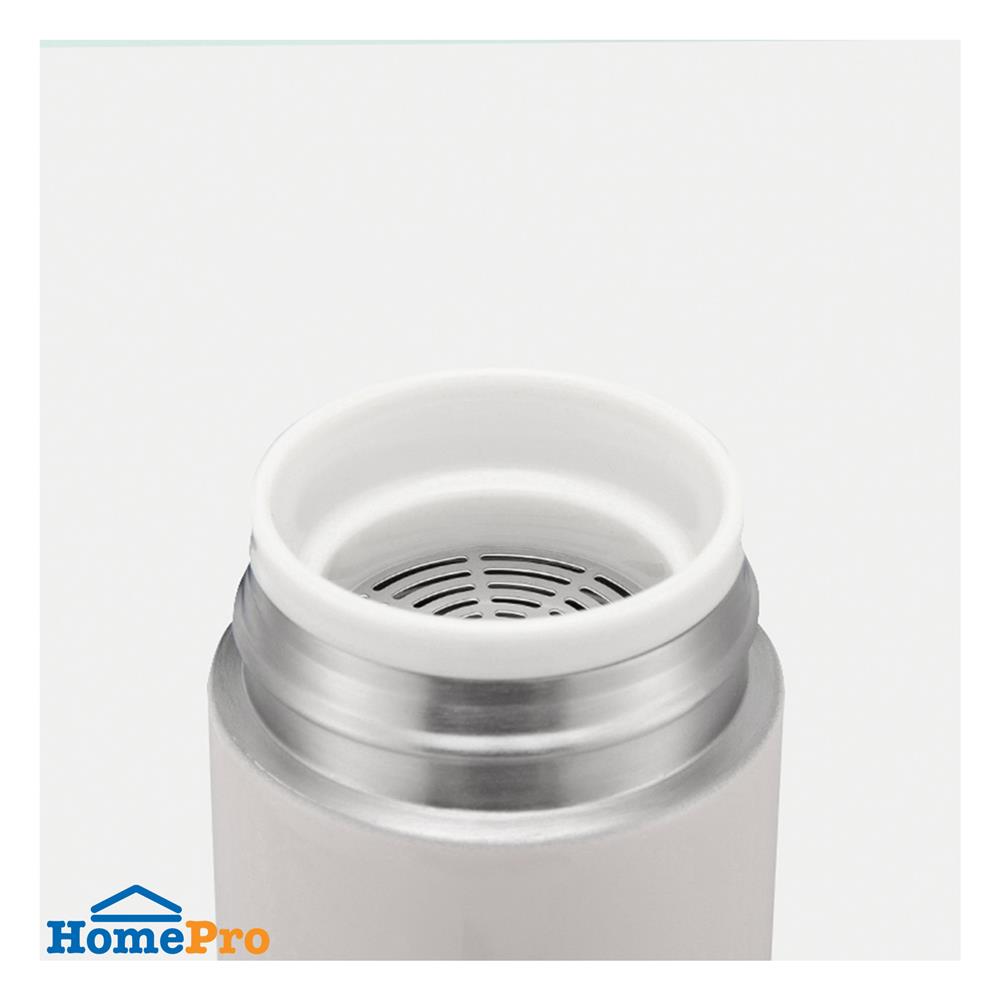 กระบอกน้ำสุญญากาศ LOCKNLOCK MOUSSE TUMBLER LHC4261IVY 400 มล. สีครีมงาช้าง