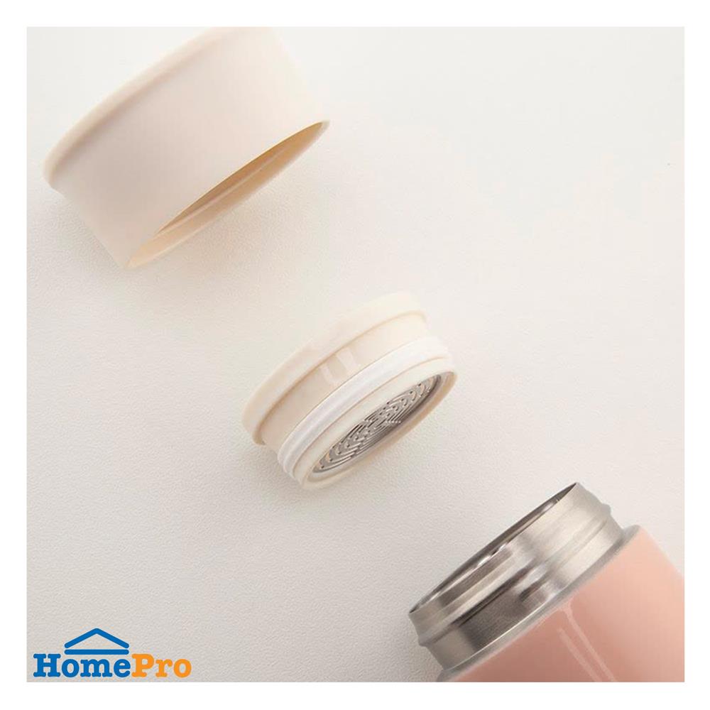 กระบอกน้ำสุญญากาศ LOCKNLOCK MOUSSE TUMBLER LHC4261PIK 400 มล. สีชมพู