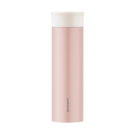 กระบอกน้ำสุญญากาศ LOCKNLOCK MOUSSE TUMBLER LHC4261PIK 400 มล. สีชมพู_0
