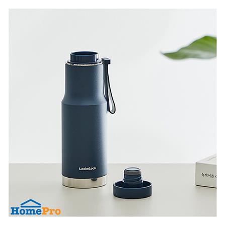 กระติกสุญญากาศ LOCKNLOCK METRO EDGE 620 มล. สีน้ำเงิน_1