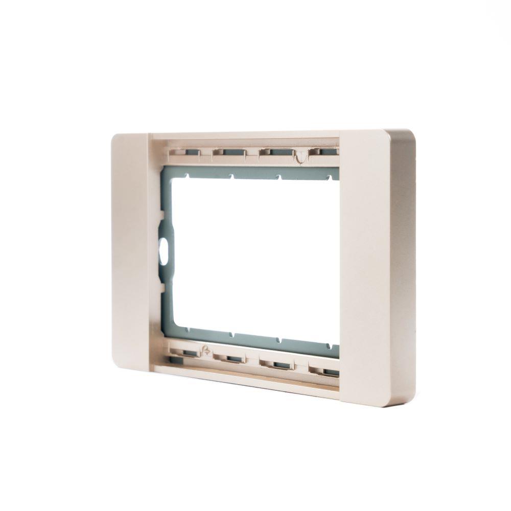 หน้ากาก 2 ช่อง SIMON 52S-F2-G7 สีทอง