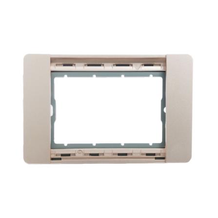 หน้ากาก 2 ช่อง SIMON 52S-F2-G7 สีทอง_0