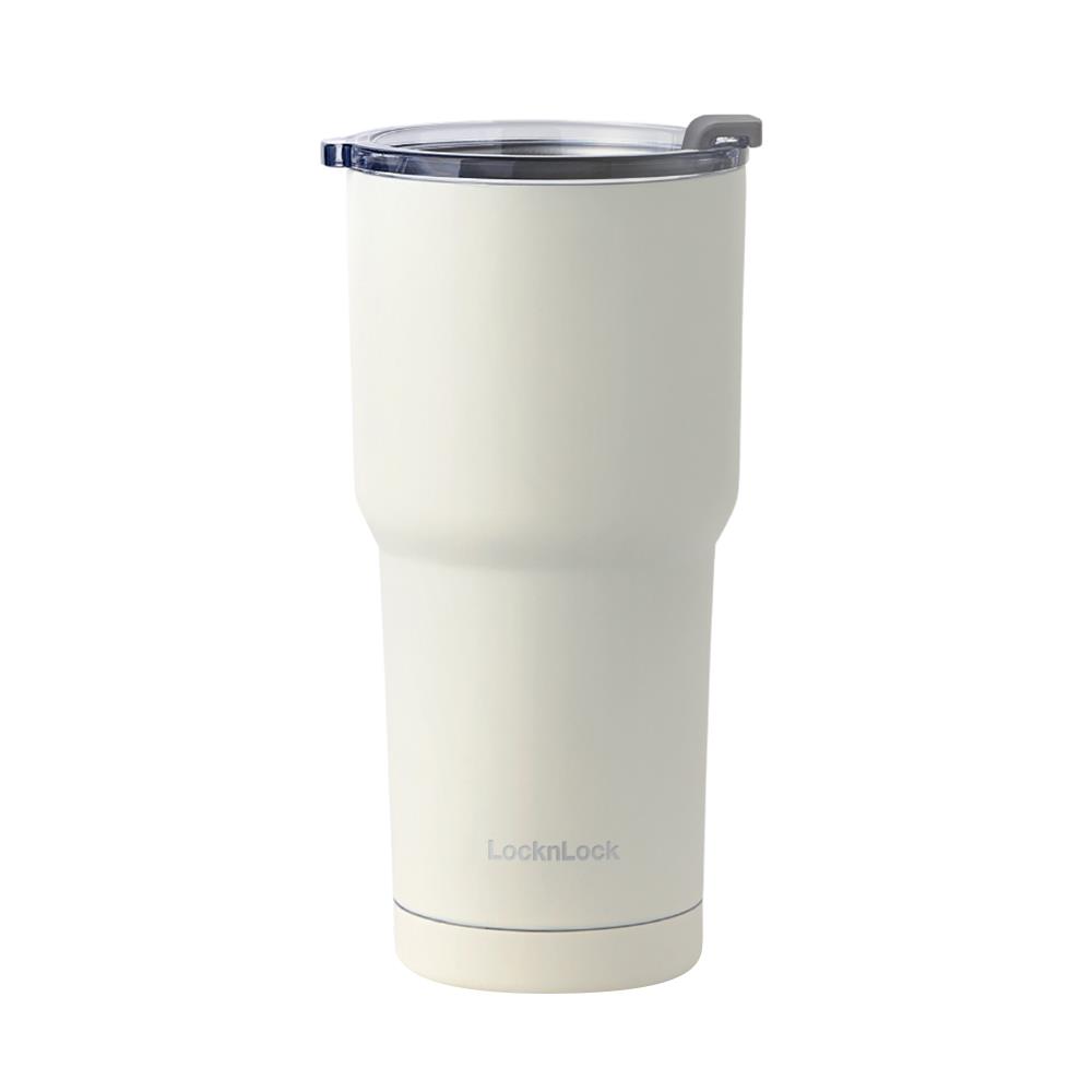 แก้วน้ำสุญญากาศ LOCKNLOCK PURE TUMBLER 0.7 ลิตร สีครีม