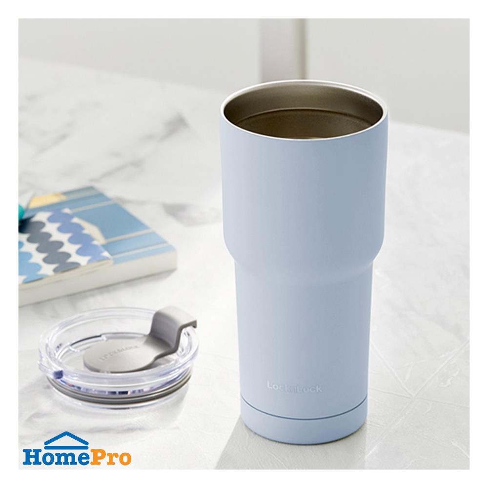 แก้วน้ำสุญญากาศ LOCKNLOCK PURE TUMBLER 0.7 ลิตร สีฟ้า