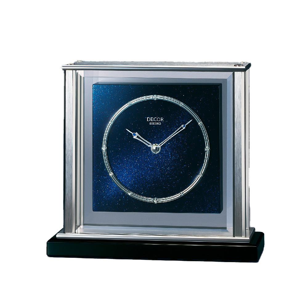 นาฬิกาตั้งโต๊ะ SEIKO CLOCKS AZ758L 8.7X9.5 นิ้ว สีน้ำเงิน_1