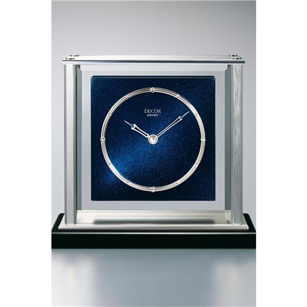 นาฬิกาตั้งโต๊ะ SEIKO CLOCKS AZ758L 8.7X9.5 นิ้ว สีน้ำเงิน_4