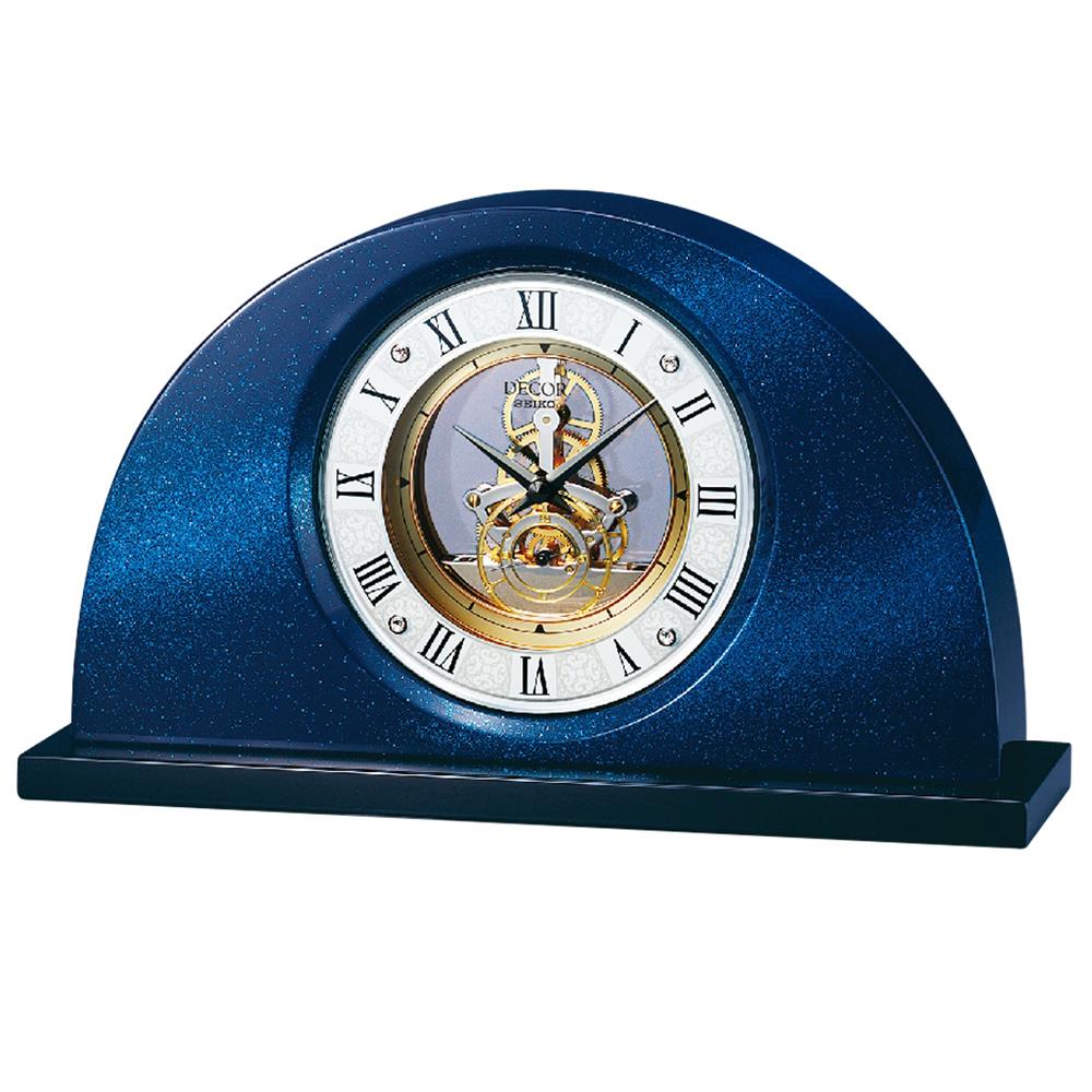 นาฬิกาตั้งโต๊ะ SEIKO CLOCKS AZ757L 7.7X12.9 นิ้ว สีน้ำเงิน_1