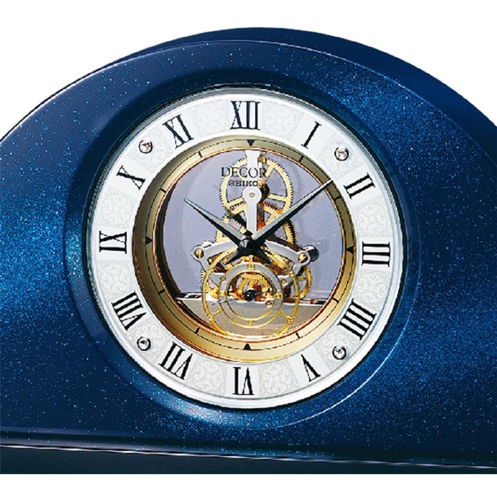 นาฬิกาตั้งโต๊ะ SEIKO CLOCKS AZ757L 7.7X12.9 นิ้ว สีน้ำเงิน