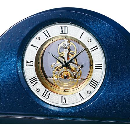 นาฬิกาตั้งโต๊ะ SEIKO CLOCKS AZ757L 7.7X12.9 นิ้ว สีน้ำเงิน_4