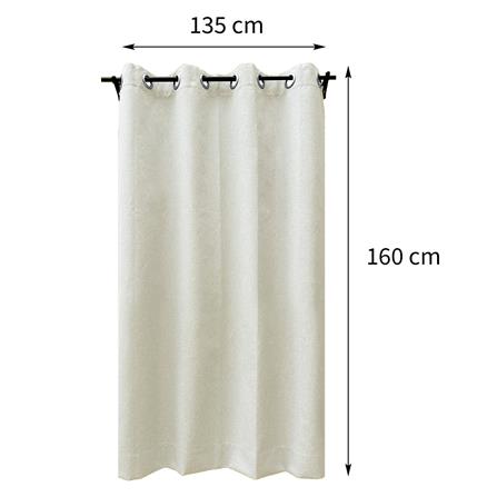 ผ้าม่าน EYELET HOME LIVING STYLE PALE UV 135X160 ซม. สีเบจ_6