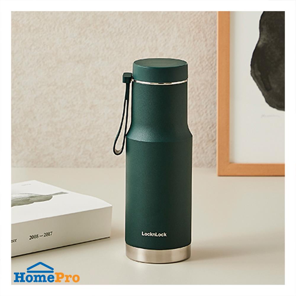 กระติกสุญญากาศ LOCKNLOCK METRO EDGE 620 มล. สีเขียว