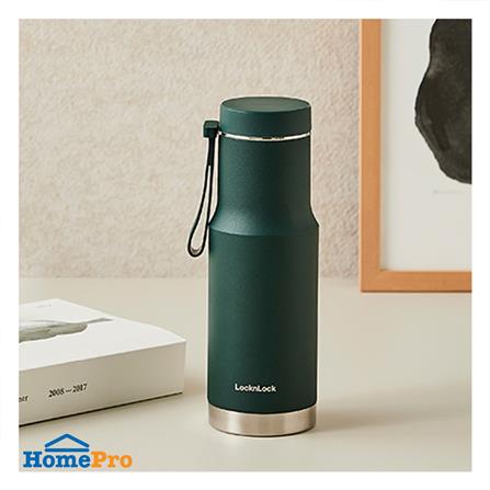 กระติกสุญญากาศ LOCKNLOCK METRO EDGE 620 มล. สีเขียว_1