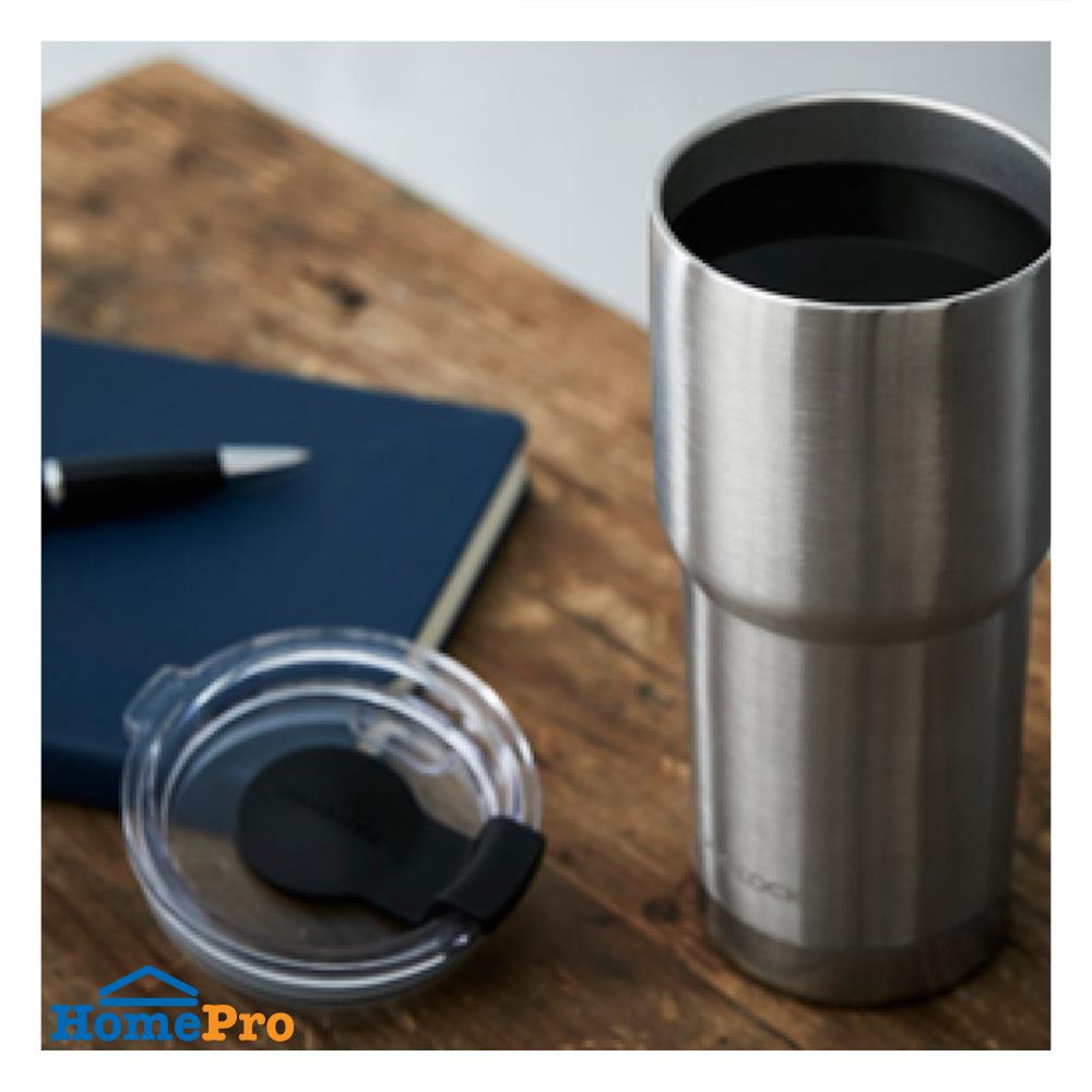 แก้วน้ำสุญญากาศ LOCKNLOCK 880 มล. สีเงิน