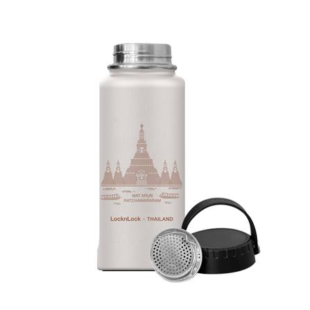 กระติกสุญญากาศ 0.89 ลิตร LOCKNLOCK RIGA HANDLE TUMBLER สีเบจ_1