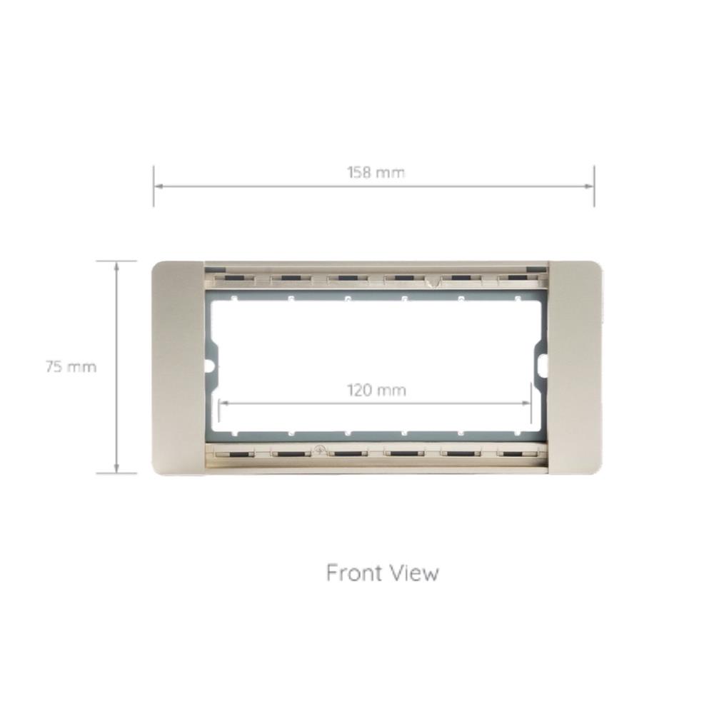 หน้ากาก 3 ช่อง SIMON 52S-F3-G7 สีทอง