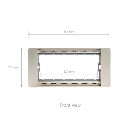 หน้ากาก 3 ช่อง SIMON 52S-F3-G7 สีทอง_2