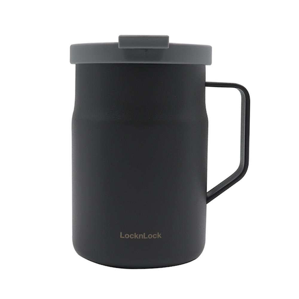 กระติกสุญญากาศ LOCKNLOCK METRO MUG 475 มล. สีเทาเข้ม