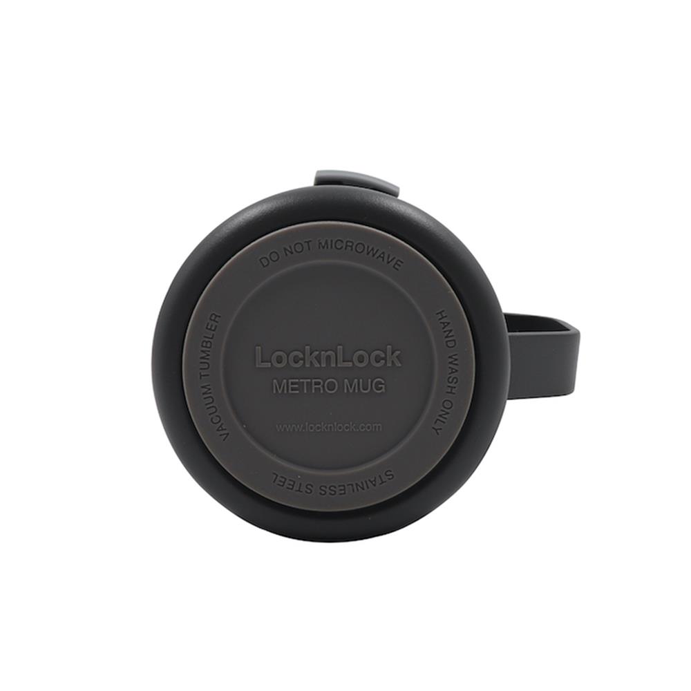 กระติกสุญญากาศ LOCKNLOCK METRO MUG 475 มล. สีเทาเข้ม