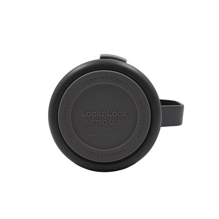 กระติกสุญญากาศ LOCKNLOCK METRO MUG 475 มล. สีเทาเข้ม_1