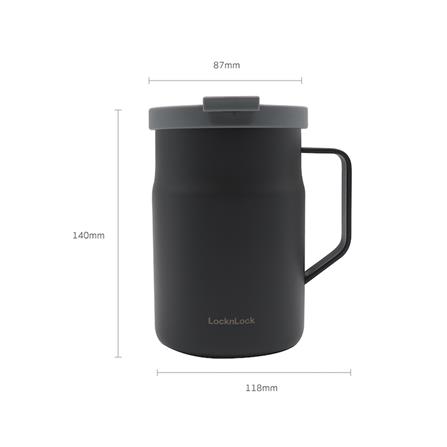 กระติกสุญญากาศ LOCKNLOCK METRO MUG 475 มล. สีเทาเข้ม_3
