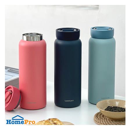 กระติกสุญญากาศ LOCKNLOCK JUMBO TUMBLER LHC4300 0.9 ลิตร สีน้ำเงิน_5