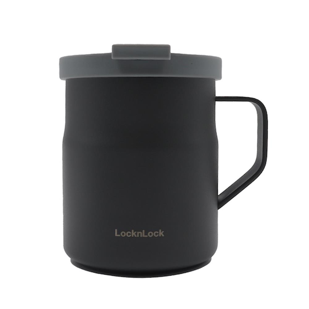 กระติกสุญญากาศ LOCKNLOCK METRO MUG 370 มล. สีเทาเข้ม