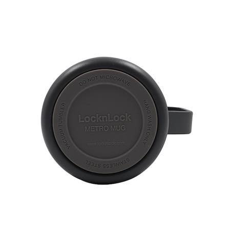 กระติกสุญญากาศ LOCKNLOCK METRO MUG 370 มล. สีเทาเข้ม_1