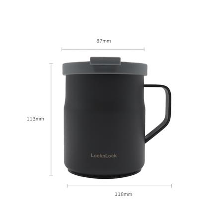กระติกสุญญากาศ LOCKNLOCK METRO MUG 370 มล. สีเทาเข้ม_3