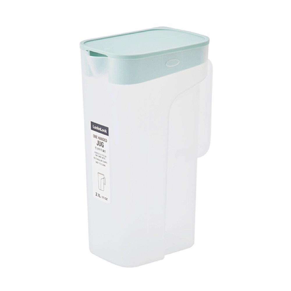 เหยือกน้ำพลาสติก LOCKNLOCK HANDABLE 2.1 ลิตร สีมิ้นต์