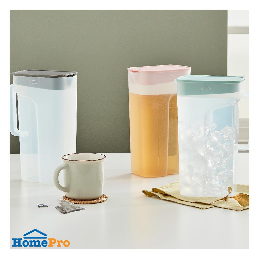 เหยือกน้ำพลาสติก LOCKNLOCK HANDABLE 2.1 ลิตร สีเทา