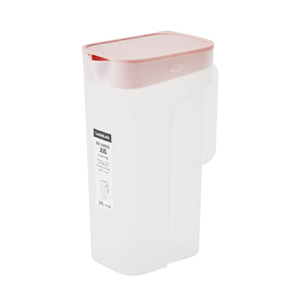 เหยือกน้ำพลาสติก LOCKNLOCK HANDABLE 2.1 ลิตร สีชมพู