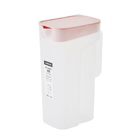เหยือกน้ำพลาสติก LOCKNLOCK HANDABLE 2.1 ลิตร สีชมพู_1