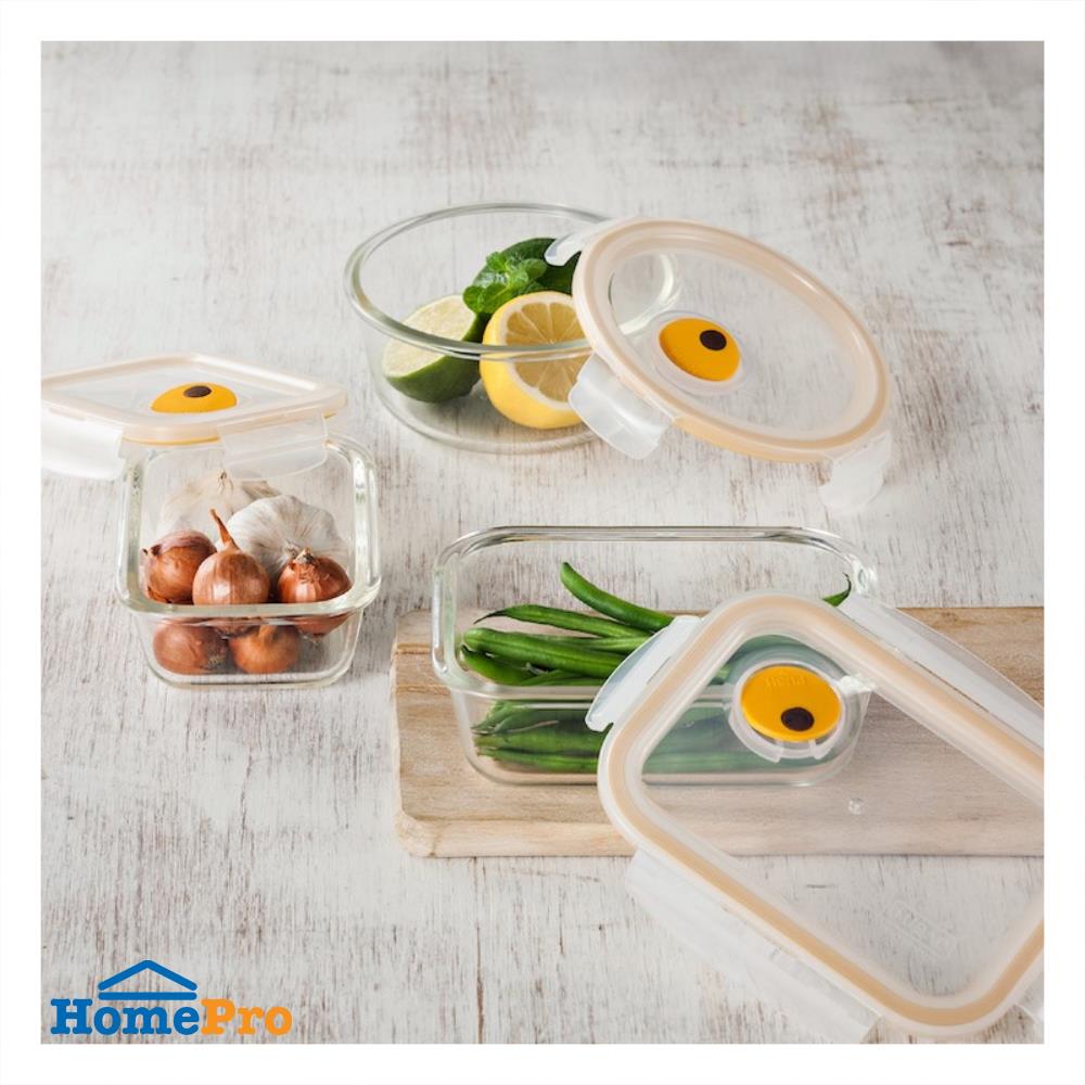 กล่องอาหาร LOCKNLOCK EURO 0.75 ลิตร สีใส