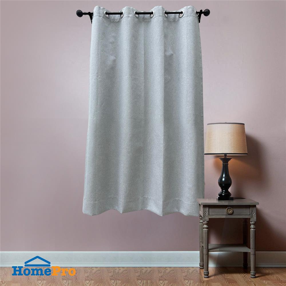 ผ้าม่าน EYELET HOME LIVING STYLE PALE UV 135X160 ซม. สีเทาอ่อน