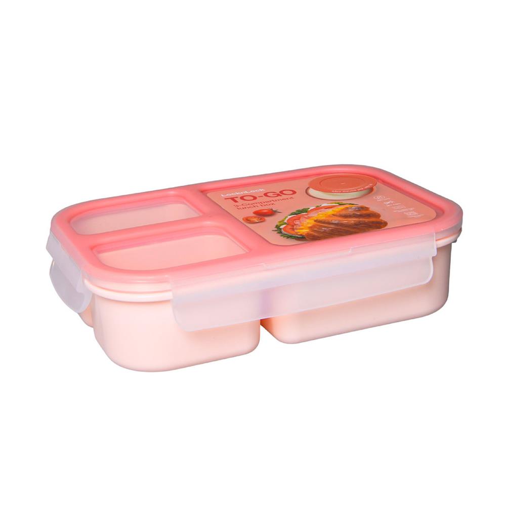กล่องอาหาร 1.5 ลิตร LOCKNLOCK TO GO สีชมพู