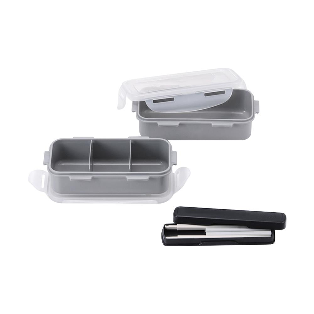 ชุดกล่องอาหาร LOCKNLOCK HPL752CD สีเทา