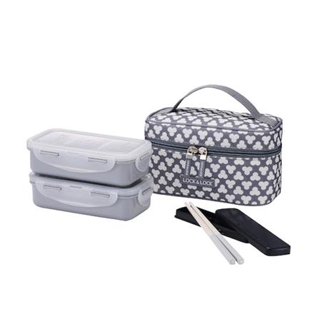 ชุดกล่องอาหาร LOCKNLOCK HPL752CD สีเทา_0