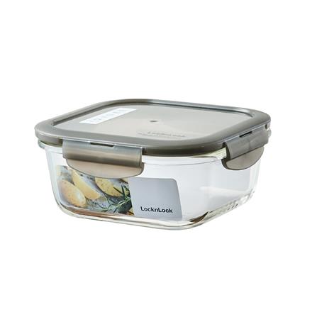 กล่องอาหาร LOCKNLOCK EURO 0.75 ลิตร สีเทา_0