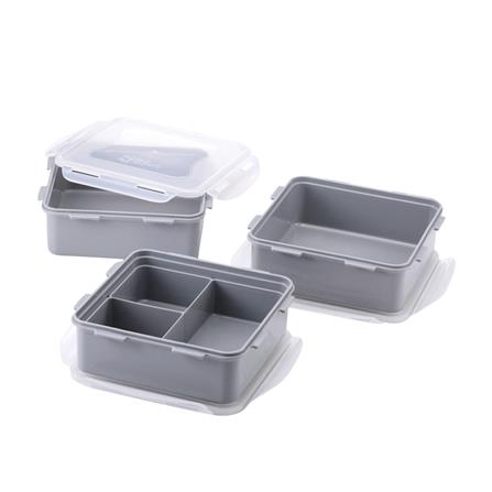 ชุดกล่องอาหาร LOCKNLOCK HPL823CD สีเทา_1