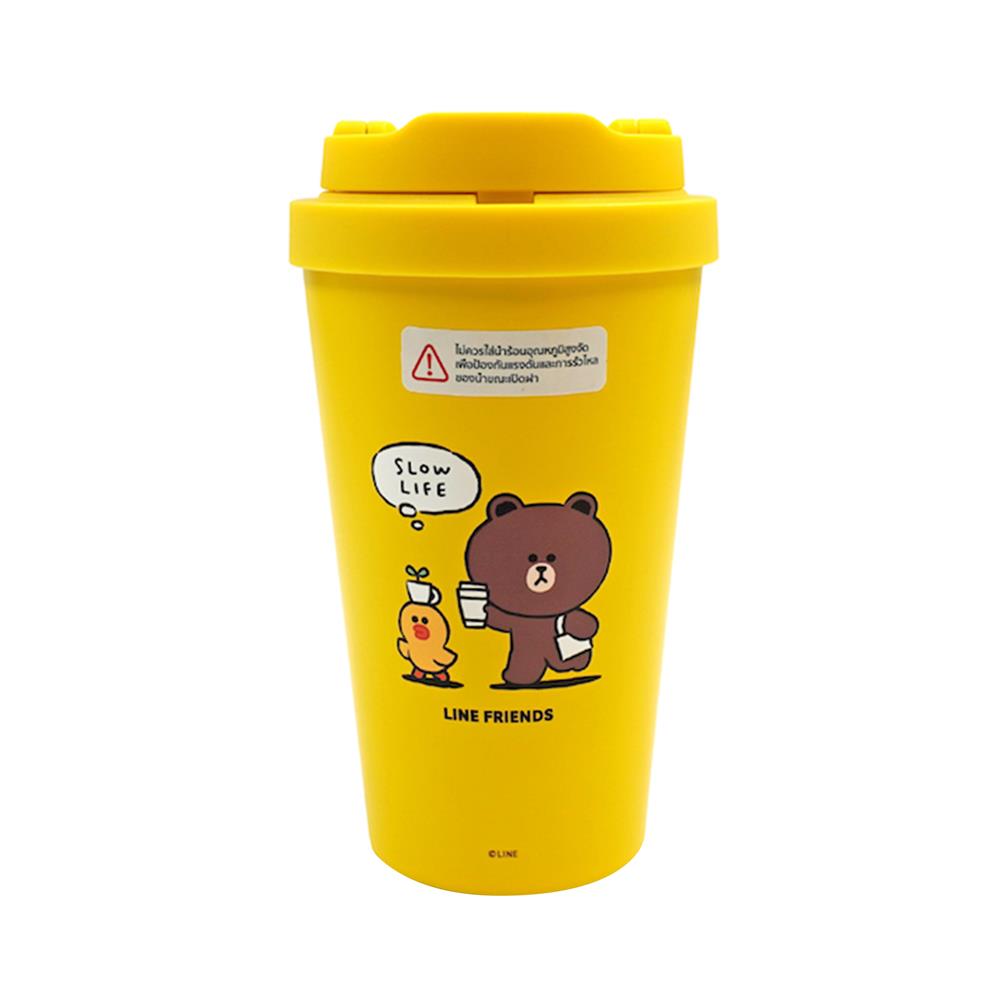 กระติกสุญญากาศ LOCKNLOCK LINE FRIENDS LHC3271LF 400 มล. สีเหลือง