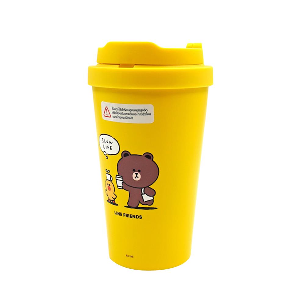 กระติกสุญญากาศ LOCKNLOCK LINE FRIENDS LHC3271LF 400 มล. สีเหลือง