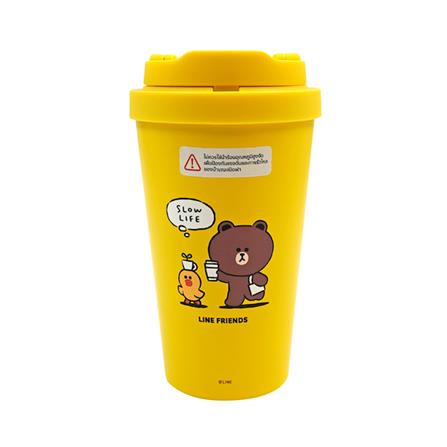 กระติกสุญญากาศ LOCKNLOCK LINE FRIENDS LHC3271LF 400 มล. สีเหลือง_0