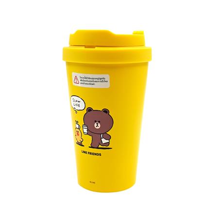 กระติกสุญญากาศ LOCKNLOCK LINE FRIENDS LHC3271LF 400 มล. สีเหลือง_1