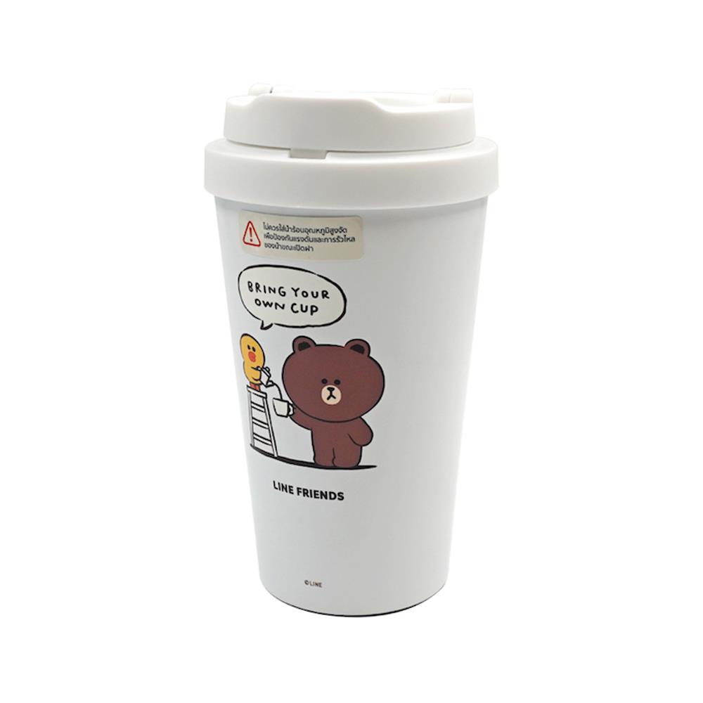 กระติกสุญญากาศ LOCKNLOCK LINE FRIENDS LHC3271LF 400 มล. สีขาว