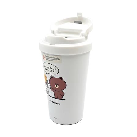 กระติกสุญญากาศ LOCKNLOCK LINE FRIENDS LHC3271LF 400 มล. สีขาว_2