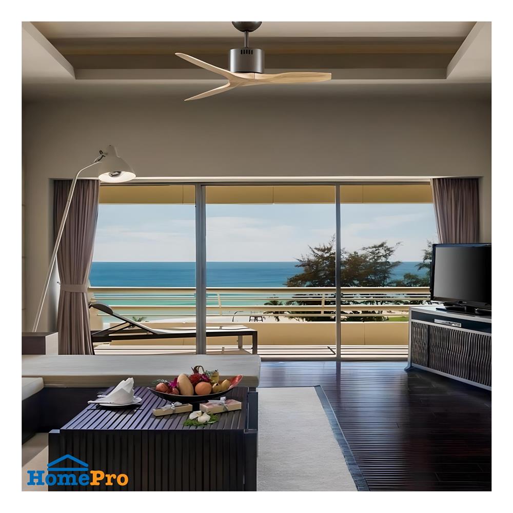 พัดลมไม่มีโคมไฟ MR.KEN 25-01871 40 นิ้ว สีน้ำตาล