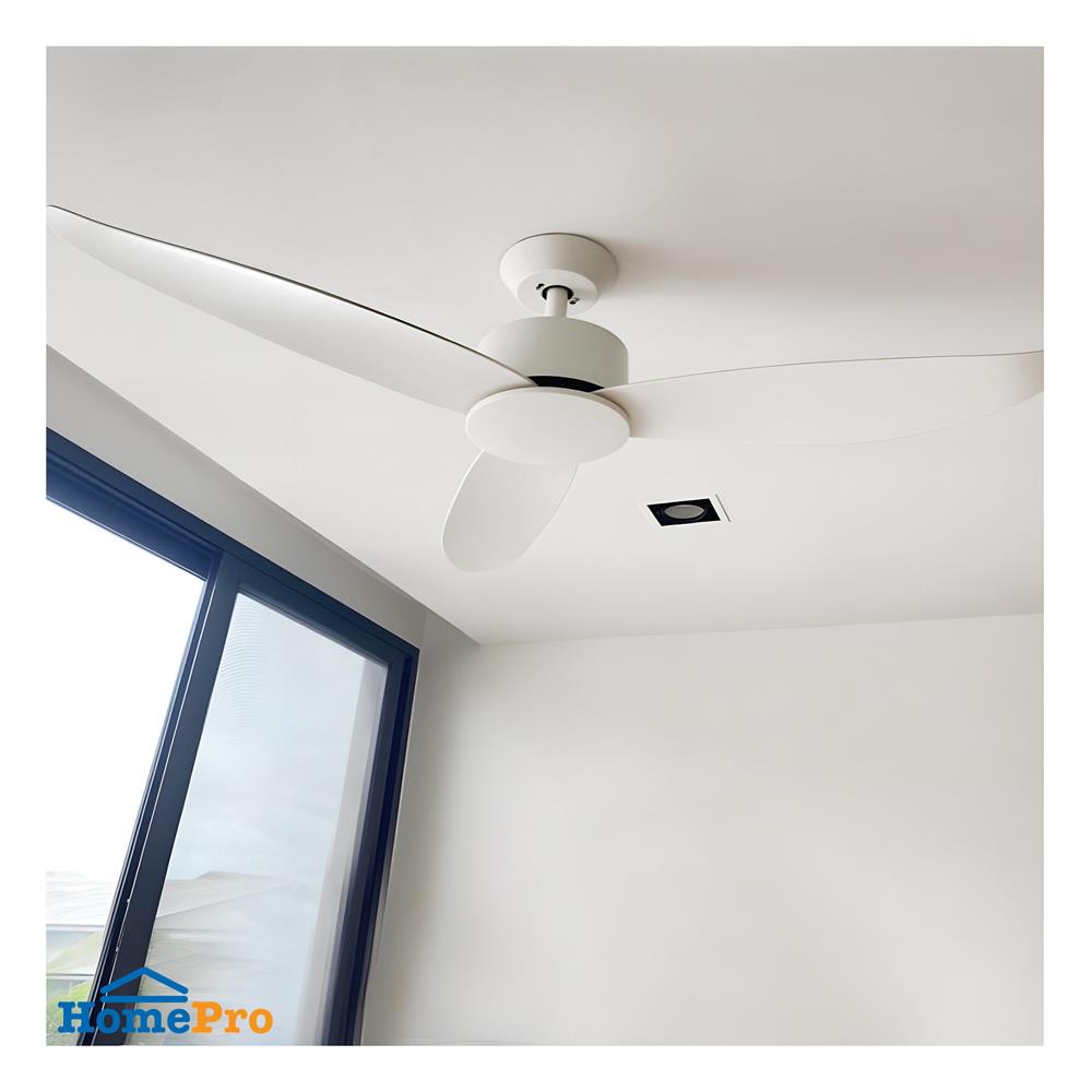 พัดลมไม่มีโคมไฟ MR.KEN 25-01856 54 นิ้ว สีขาว