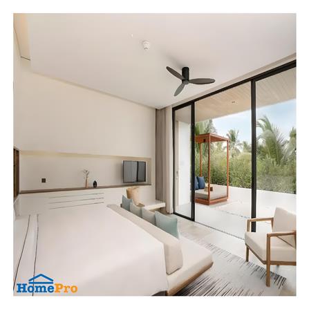 พัดลมไม่มีโคมไฟ MR.KEN 25-01171 52 นิ้ว สีดำ/น้ำตาลเข้ม_3